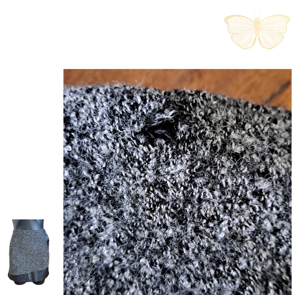 Sportsgirl grey marl wool blend skirt, size 14 - Picture 6 of 7